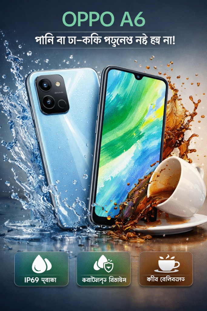 শক্তিশালী ব্যাটারিসমৃদ্ধ এই স্মার্টফোনে পানি কিংবা চা–কফি ছিটে পড়লেও ক্ষতির আশঙ্কা নেই